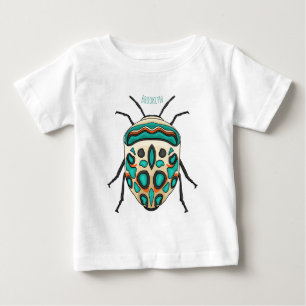 Camiseta Para Bebê ilustração do desenho animado do inseto Picasso