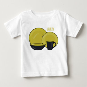 Camiseta Para Bebê ilustração do desenho de desenho de tabela
