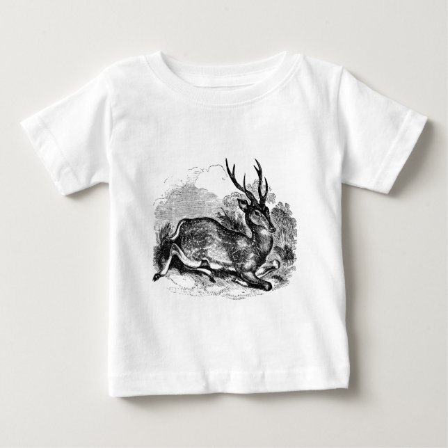 Camiseta Para Bebê Ilustração personalizada fanfarrão dos cervos de (Frente)