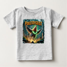 Camiseta Para Bebê Ilustração Poultrygeist Criatura Combo Funny