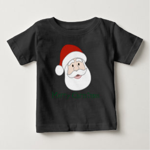 Camiseta Para Bebê Ilustração & texto de Papai Noel