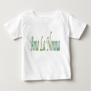 Camiseta Para Bebê . .iluvgrandma italiano