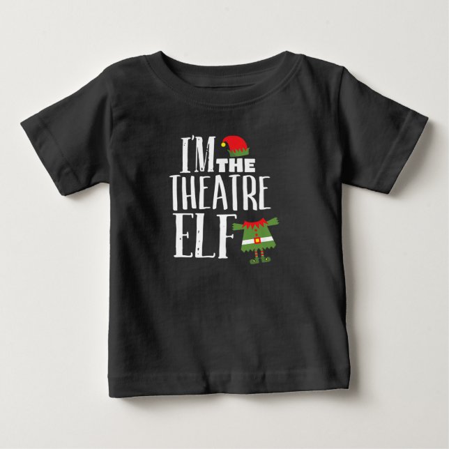Camiseta Para Bebê Im Actres Elf Coincidindo Com A Tripulação Em Ação (Frente)