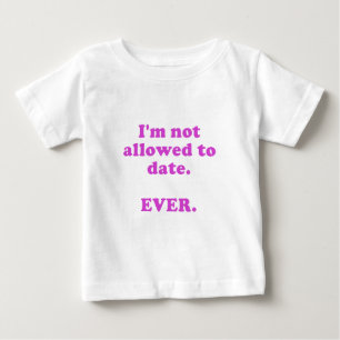 Camiseta Para Bebê Im não reservado até agora nunca