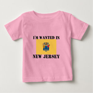 Camiseta Para Bebê I'm Wanted In New Jersey