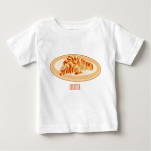 Camiseta Para Bebê Imagem croissant