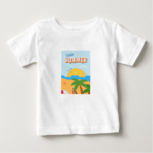 Camiseta Para Bebê imagem de verão fantástica