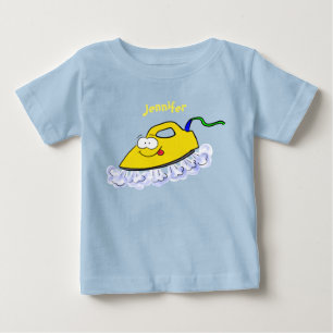 Camiseta Para Bebê Imagem engraçada da lavanderia de ferro