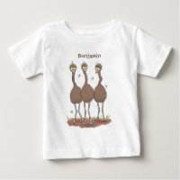 Imagem engraçada do desenho animado emu australian