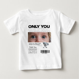 Camiseta Para Bebê Imagem Personalizada, Nome & Texto | Personalizado