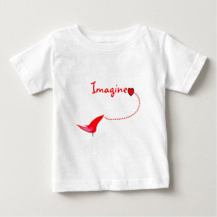 Camiseta Para Bebê "Imagine"---Presentes de John