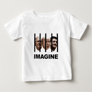 Camiseta Para Bebê Imagine Trump, McConnell e Ryan atrás de Bares