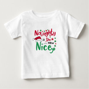 Camiseta Para Bebê Impertinente é o Natal agradável novo