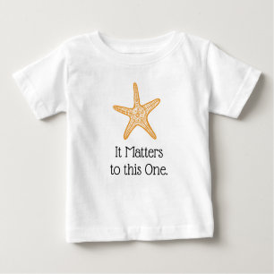 Camiseta Para Bebê Importa a esta uma estrela do mar