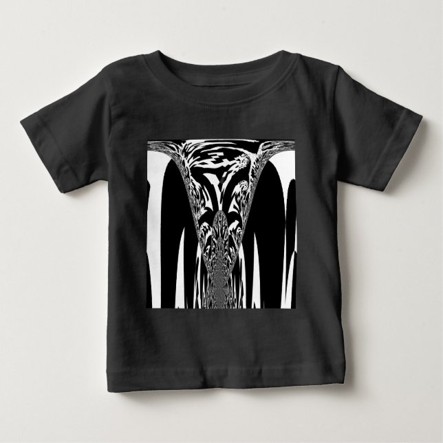 Camiseta Para Bebê Impressão de Abstrato de arte africana (Frente)