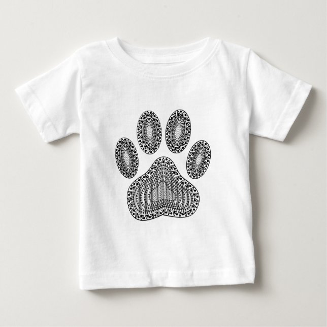 Camiseta Para Bebê Impressão de abstrato Tinta (Frente)