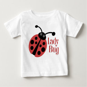 Camiseta Para Bebê Impressão de Animais de Ladybug