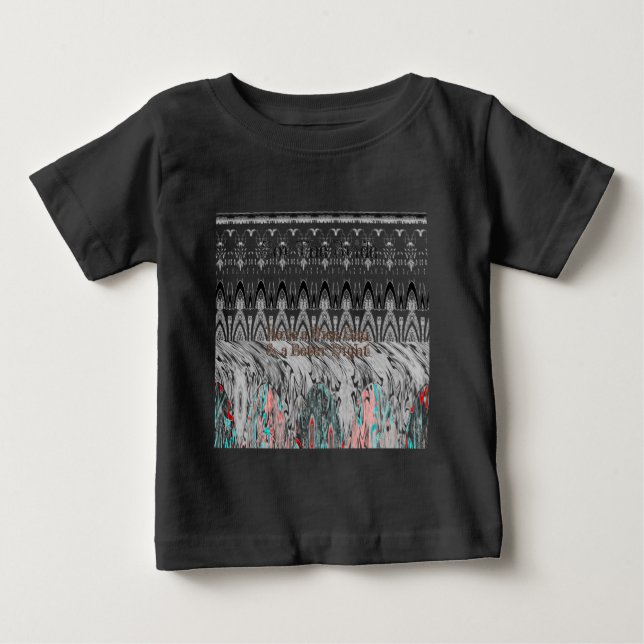 Camiseta Para Bebê Impressão de Arte de Presente de chá de panela (Frente)