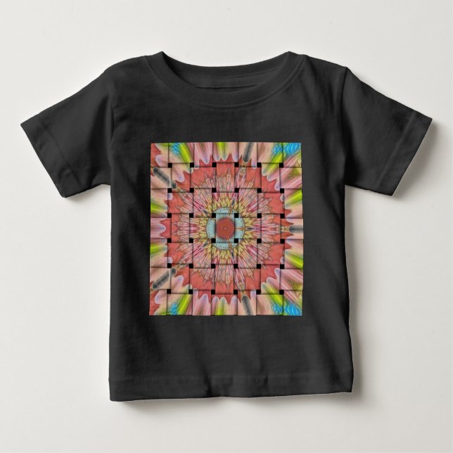 Camiseta Para Bebê Impressão de Arte Inspirada Africano - Design de T (Frente)