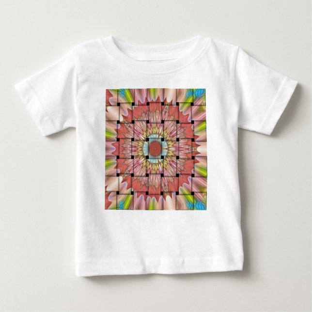 Camiseta Para Bebê Impressão de Arte Inspirada Africano - Design de T (Frente)