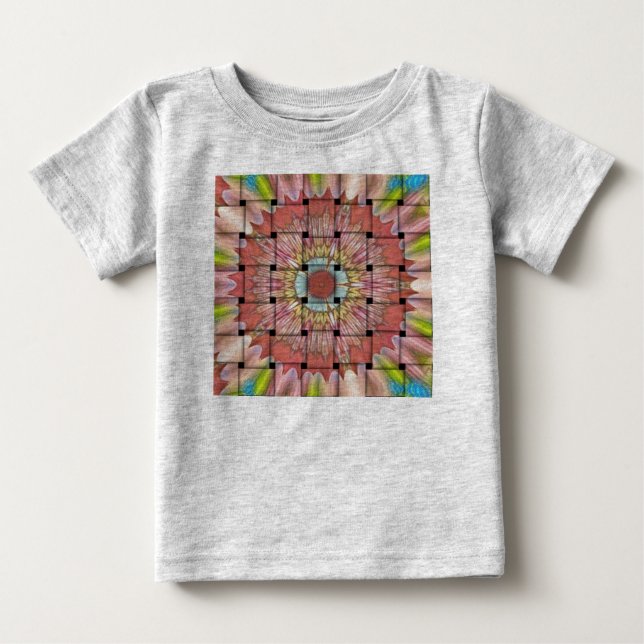 Camiseta Para Bebê Impressão de Arte Inspirada Africano - Design de T (Frente)