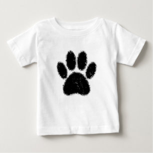 Camiseta Para Bebê Impressão De Canas De Cães Sólidas E Afastadas