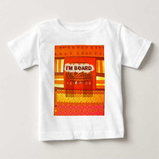 Camiseta Para Bebê Impressão de cores tradicionais africanas ouros (Frente)