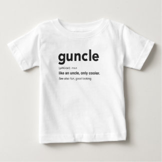 Camiseta Para Bebê Impressão de Definição de Guncle Engraçado