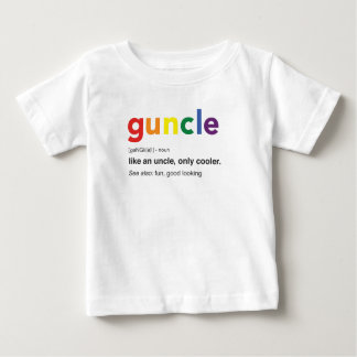 Camiseta Para Bebê Impressão de Definição de Guncle Engraçado