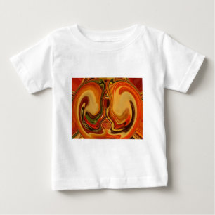 Camiseta Para Bebê Impressão de Roteiros de Tonalidade abstrato