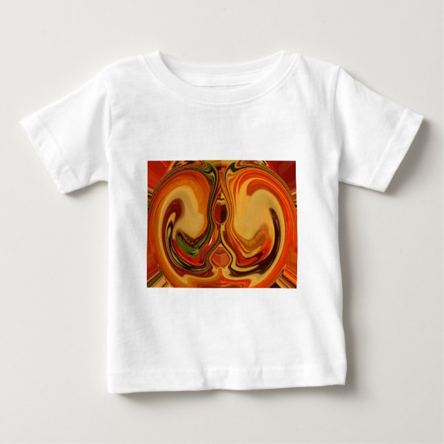 Camiseta Para Bebê Impressão de Roteiros de Tonalidade abstrato (Frente)