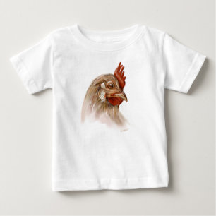Camiseta Para Bebê Impressão do galo no t-shirt do bebê