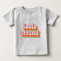 Impressão Gráfico "Fools Errand" da Vintage em neg