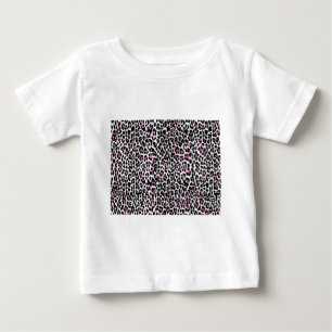 Camiseta Para Bebê impressão-leopardo rosa