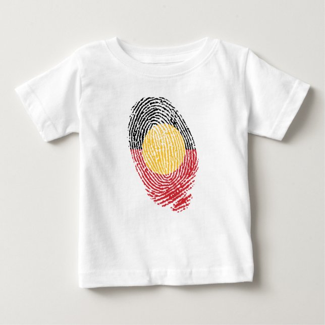 Camiseta Para Bebê Impressões digitais originais na Austrália (Frente)
