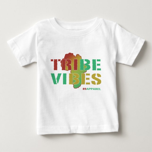 Camiseta Para Bebê Impressões do tribo (Frente)