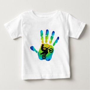 Camiseta Para Bebê Impressões fortes de Moto