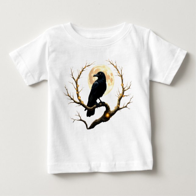 Camiseta Para Bebê In the Darkness of the Night” – The Moon’s Silent  (Frente)