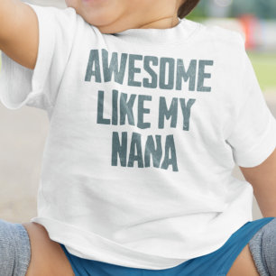 Camiseta Para Bebê INCRÍVEL COMO A MINHA VOVÓ Engraçado