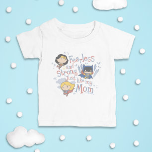 Camiseta Para Bebê Incrível E Forte Como Minha Mãe