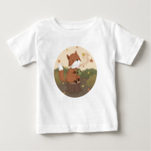 Camiseta Para Bebê Incrível outono: Fox