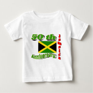 Camiseta Para Bebê Independência da Jamaica