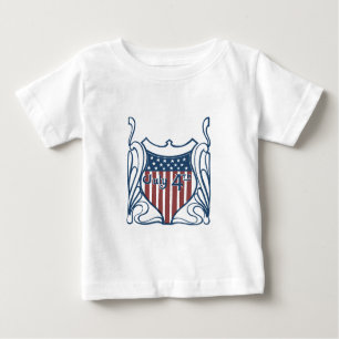 Camiseta Para Bebê Independência Dia 4 de julho Proteção contra Estre