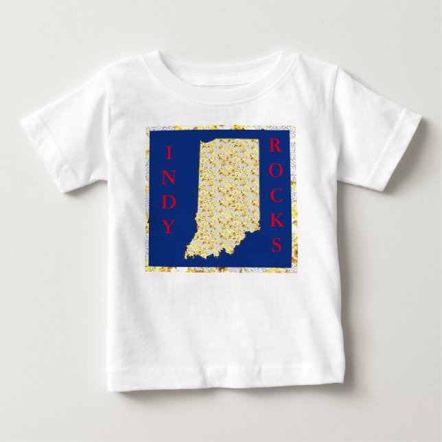 CAMISETA PARA BEBÊ INDY ROCKS (Frente)