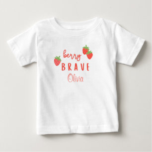 Camiseta Para Bebê infância corajosa com câncer personalizado nome