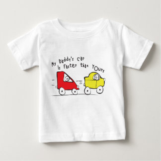 Camiseta Para Bebê Infantil o t-shirt o carro do meu pai é mais