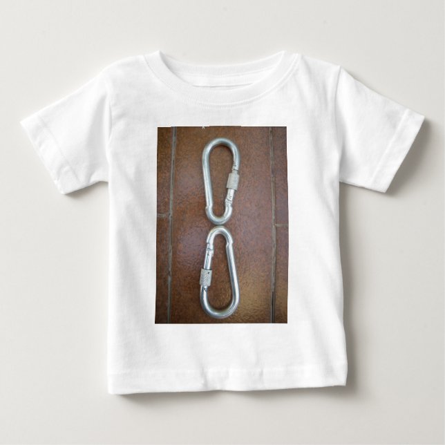Camiseta Para Bebê Infinidade de prata (Frente)