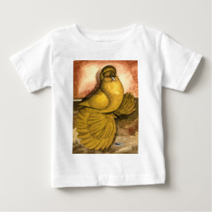 Camiseta Para Bebê Inglês Trumpeter Yellow Self