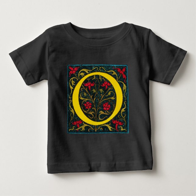 CAMISETA PARA BEBÊ INICIAL O, 1520. (Frente)