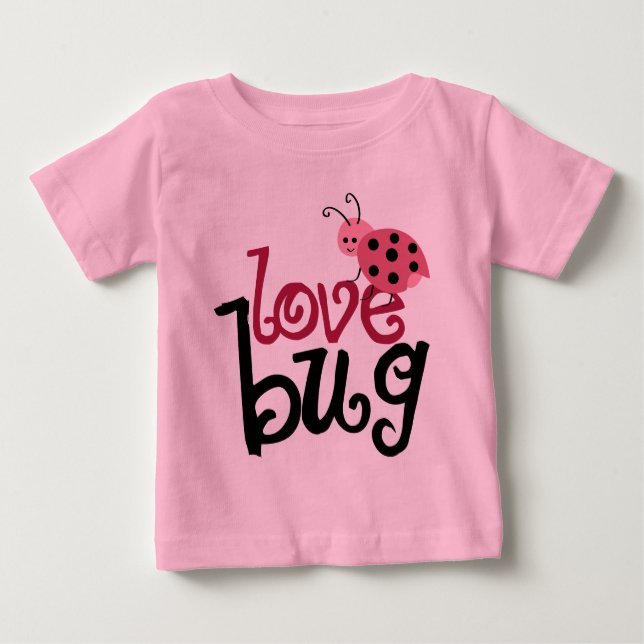 Camiseta Para Bebê Inseto de amor (Frente)